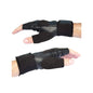 Power Action Half Finger Black Sports Gloves For Workout