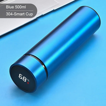 500ml Smart Water Bottle Intelligent Stainless Steel Thermos LED Temperature Display