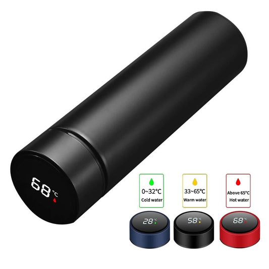 500ml Smart Water Bottle Intelligent Stainless Steel Thermos LED Temperature Display