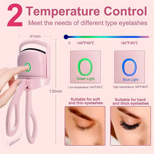 Compact and Rechargeable Mini Electric Eyelash for Women