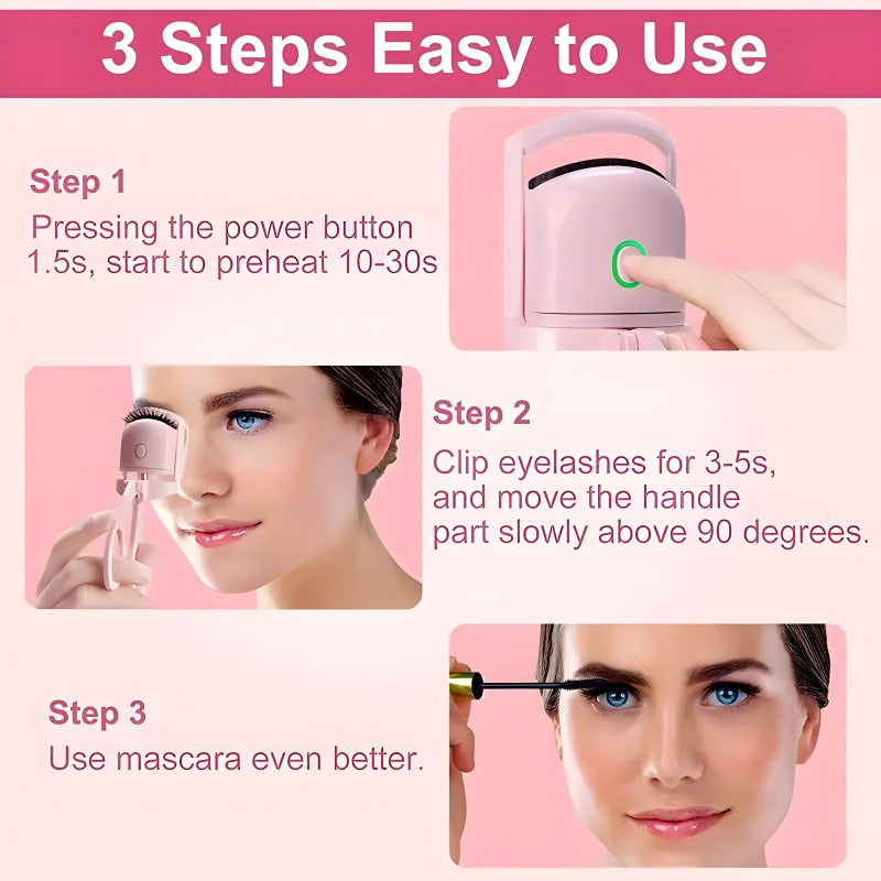 Compact and Rechargeable Mini Electric Eyelash for Women